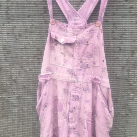 Magnolia Pearl Cotton Twill Overall/Hand Fading/Distressing/Patching/Mending - Picture 3 of 8